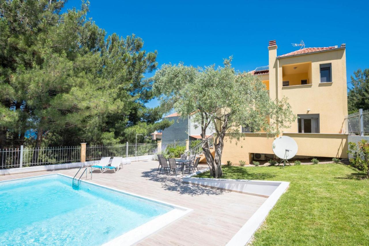 Louloudis Pool Villa Skala Rachoni  Eksteriør billede