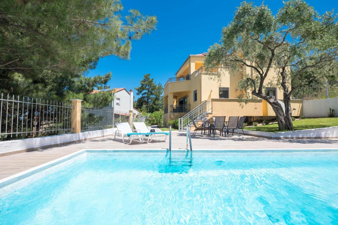 Louloudis Pool Villa Skala Rachoni  Eksteriør billede